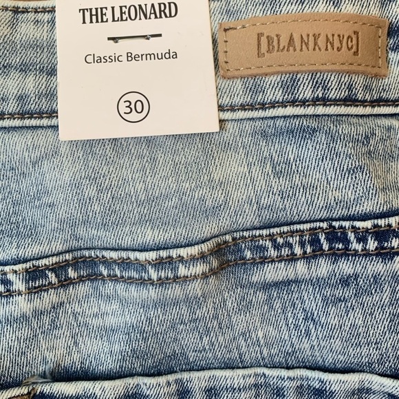 NEW 𝅺BLANK NYC Acid Wash Denim Cut Off Bermuda Streetwear Distressed Shorts 30 - Picture 6 of 7